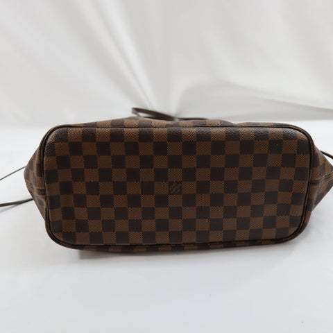 Pre-Owned #BPALAN06161 Louis Vuitton Damier Ebene Neverfull MM Tote Bag N51105