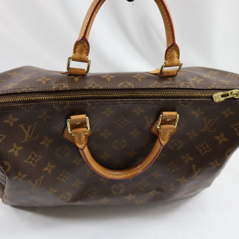 Pre-Owned #72522 Louis Vuitton Monogram Speedy Bandouliere 35 Hand Bag M40392