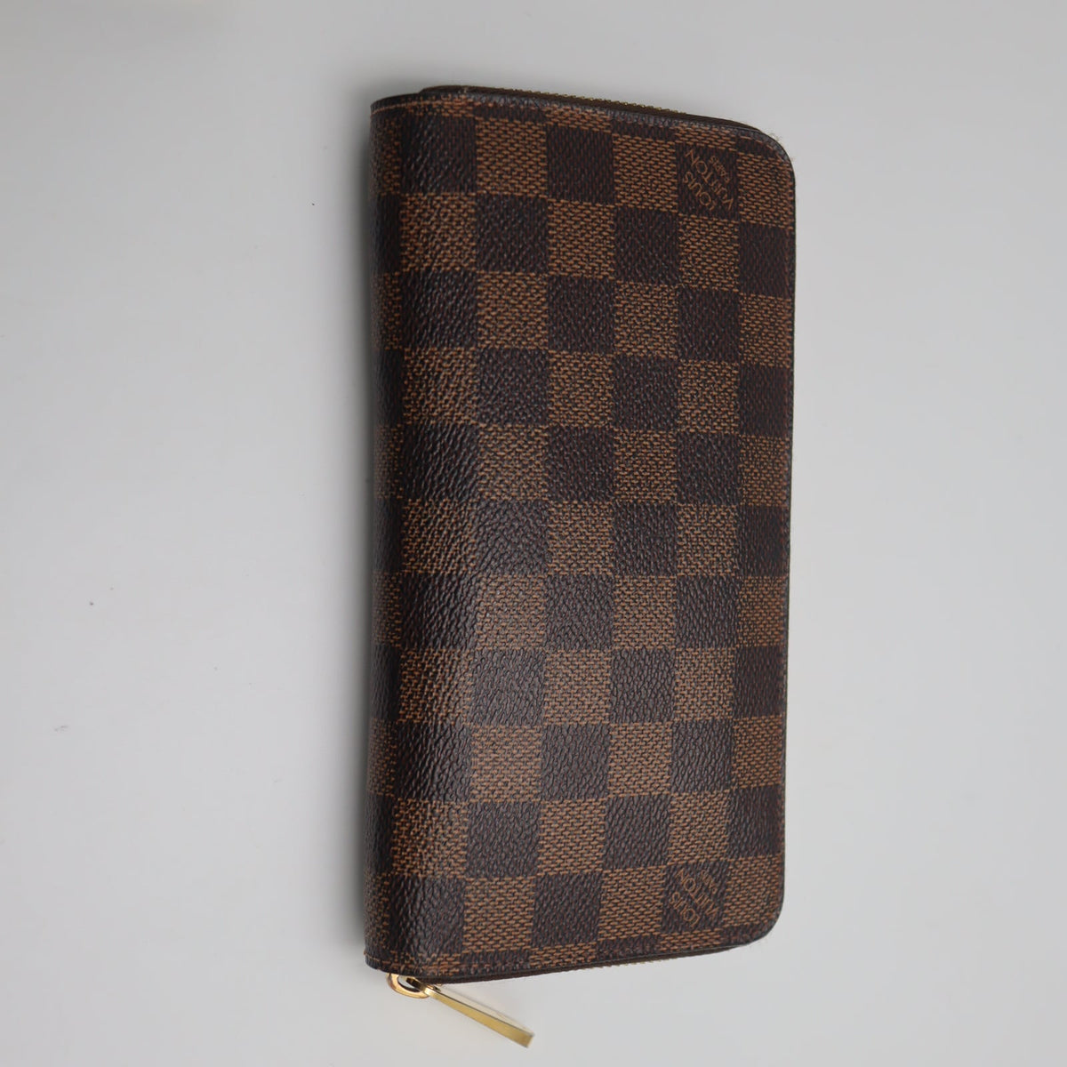 Pre-Owned #71977 Louis Vuitton Damier Zippy Wallet Round Zip Long Wallet N60015
