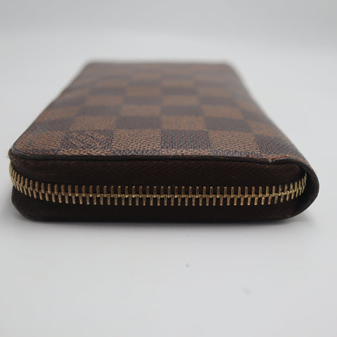 Pre-Owned #71977 Louis Vuitton Damier Zippy Wallet Round Zip Long Wallet N60015