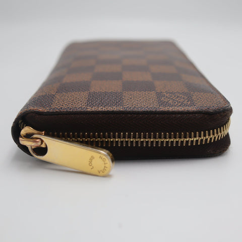 Pre-Owned #71977 Louis Vuitton Damier Zippy Wallet Round Zip Long Wallet N60015
