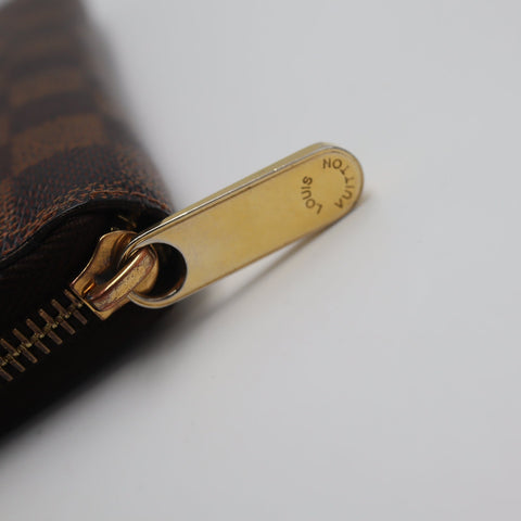 Pre-Owned #71977 Louis Vuitton Damier Zippy Wallet Round Zip Long Wallet N60015