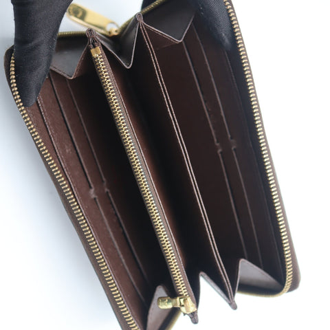 Pre-Owned #71977 Louis Vuitton Damier Zippy Wallet Round Zip Long Wallet N60015