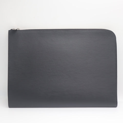 Pre-Owned #71485 Louis Vuitton Epi Pochette Joule GM NM clutch bag leather Black M64153