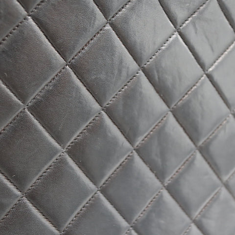 Pre-Owned #01278 CHANEL Matelasse Chain Backpack Lamb Skin Black CC