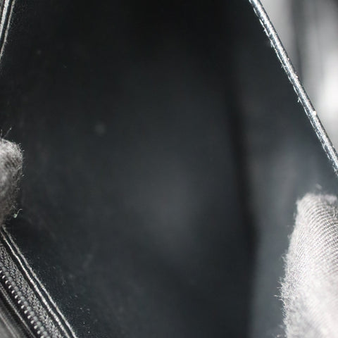 Pre-Owned #01278 CHANEL Matelasse Chain Backpack Lamb Skin Black CC