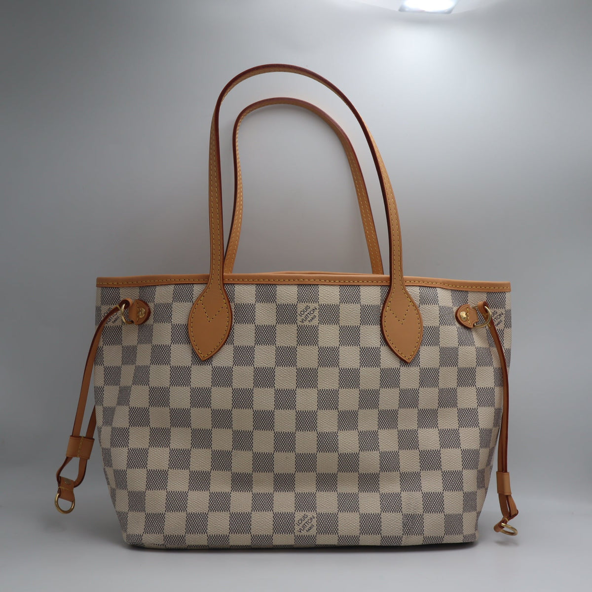 Pre-Owned #71826-   Louis Vuitton Damier Azur Neverfull PM Tote Bag N41362