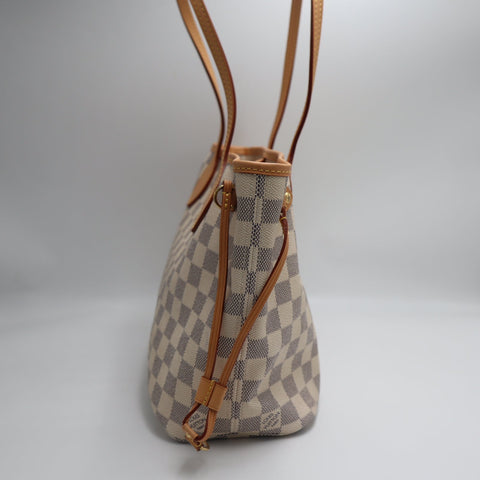 Pre-Owned #71826-   Louis Vuitton Damier Azur Neverfull PM Tote Bag N41362