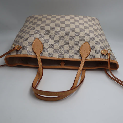 Pre-Owned #71826-   Louis Vuitton Damier Azur Neverfull PM Tote Bag N41362