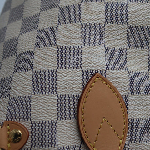 Pre-Owned #71826-   Louis Vuitton Damier Azur Neverfull PM Tote Bag N41362