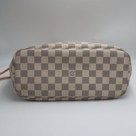 Pre-Owned #71826-   Louis Vuitton Damier Azur Neverfull PM Tote Bag N41362