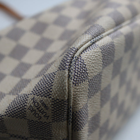 Pre-Owned #71826-   Louis Vuitton Damier Azur Neverfull PM Tote Bag N41362