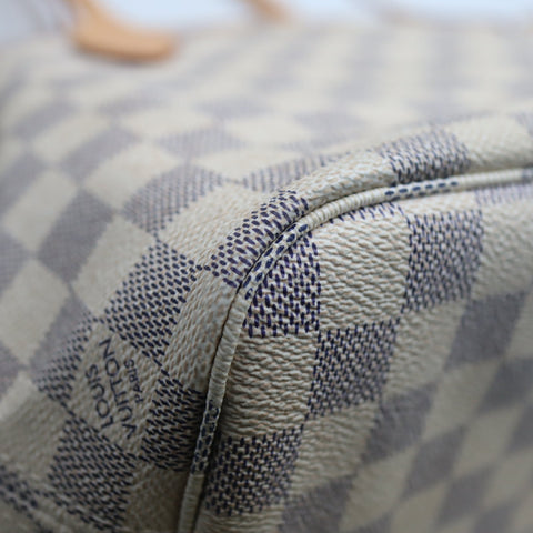 Pre-Owned #71826-   Louis Vuitton Damier Azur Neverfull PM Tote Bag N41362