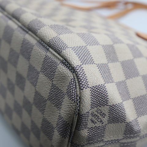 Pre-Owned #71826-   Louis Vuitton Damier Azur Neverfull PM Tote Bag N41362