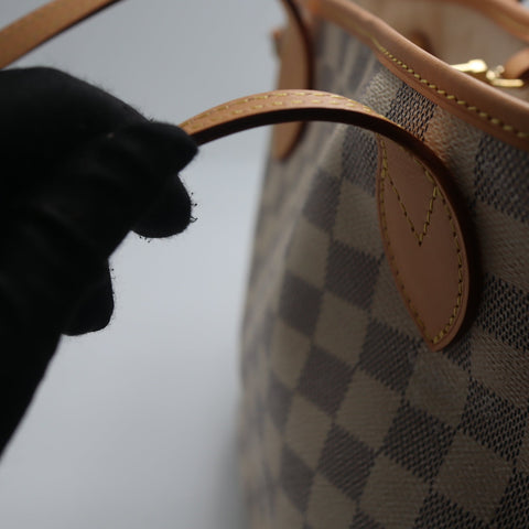 Pre-Owned #71826-   Louis Vuitton Damier Azur Neverfull PM Tote Bag N41362