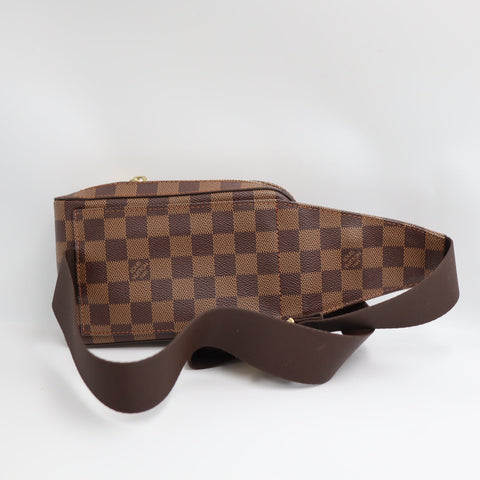Pre-owned Louis Vuitton Damier #72370 Ebene Geronimos Crossbody Bag N51994
