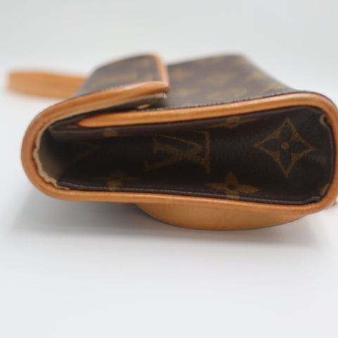 Pre-Owned #71584 Louis Vuitton Monogram Pochette Florentine Clutch bag waist belt S M51855