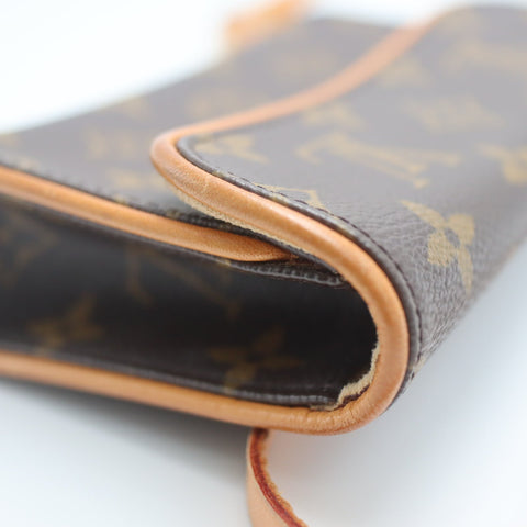 Pre-Owned #71584 Louis Vuitton Monogram Pochette Florentine Clutch bag waist belt S M51855