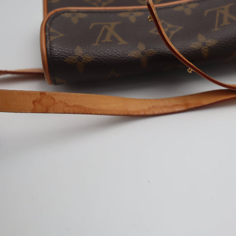 Pre-Owned #71584 Louis Vuitton Monogram Pochette Florentine Clutch bag waist belt S M51855