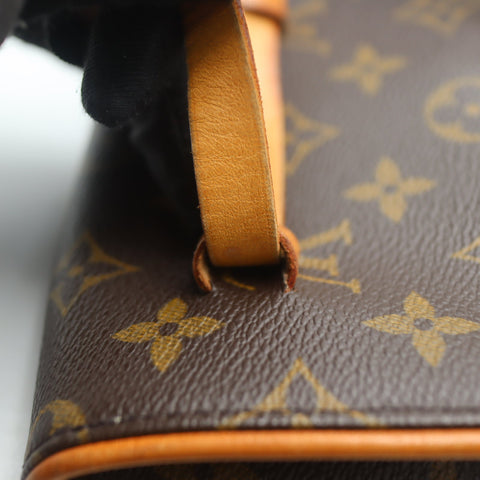 Pre-Owned #71584 Louis Vuitton Monogram Pochette Florentine Clutch bag waist belt S M51855