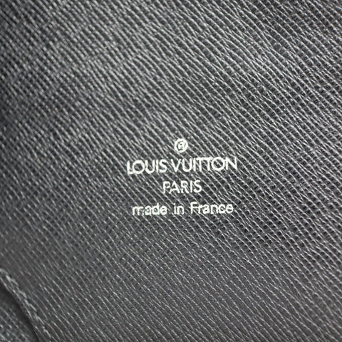 Pre-Owned #71087 Louis Vuitton Taiga Atoll long wallet  leather Black Ardoise M30652