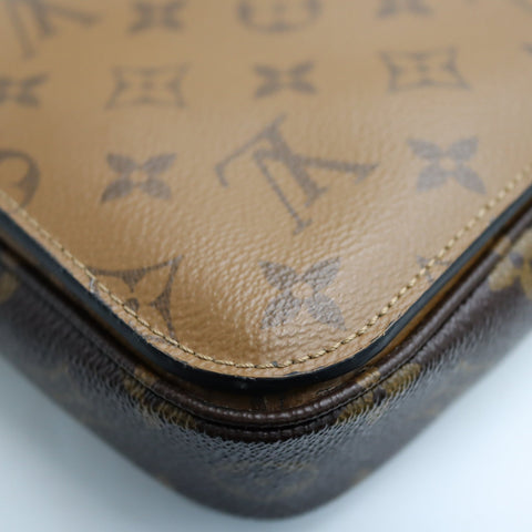  Pre-Owned #R7082508 Louis Vuitton Monogram reverse Pochette MetisMM 2way Shoulder Handbag M44876