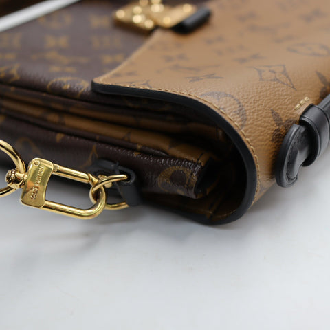  Pre-Owned #R7082508 Louis Vuitton Monogram reverse Pochette MetisMM 2way Shoulder Handbag M44876