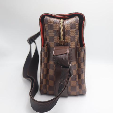 Pre-Owned #71762 Louis Vuitton Damier Naviglio Crossbody Shoulder Bag N45255