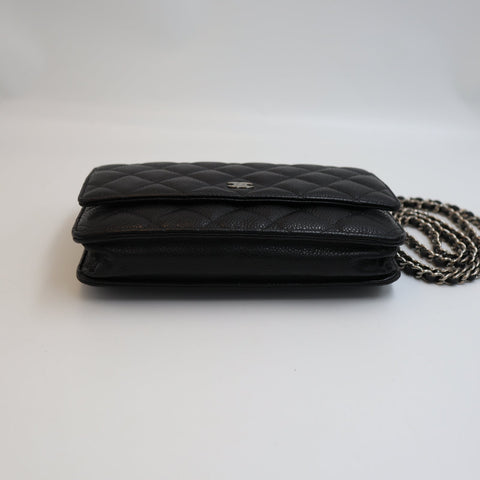 Pre-Owned #R7082505 CHANEL Caviar Classic WOC Shoulder Crossbody Bag AP0250
