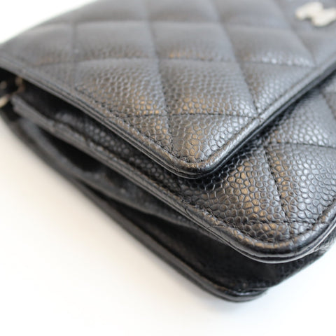 Pre-Owned #R7082505 CHANEL Caviar Classic WOC Shoulder Crossbody Bag AP0250