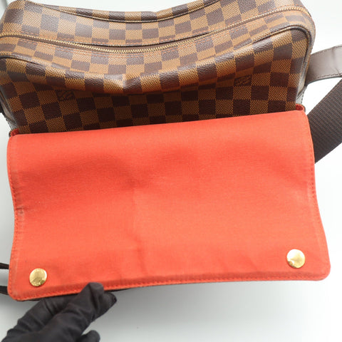 Pre-Owned #71762 Louis Vuitton Damier Naviglio Crossbody Shoulder Bag N45255