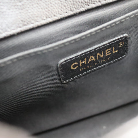 Pre-Owned #R7082507 CHANEL Boy Chanel Chain Shoulder Bag Black A67086