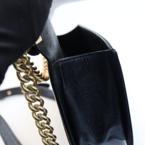 Pre-Owned #R7082507 CHANEL Boy Chanel Chain Shoulder Bag Black A67086