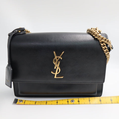 Pre-Owned #R7082501 Saint Laurent YSL Sunset Medium Chain Shoulder Bag 442906