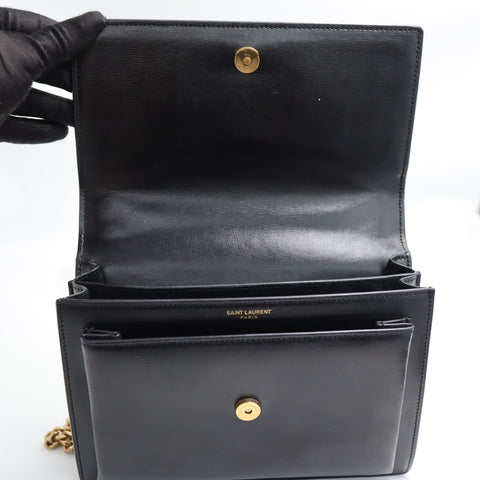 Pre-Owned #R7082501 Saint Laurent YSL Sunset Medium Chain Shoulder Bag 442906