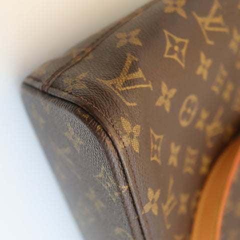 Pre-Owned #BP64180 Louis Vuitton Monogram Luco Tote Bag Canvas Brown M51155