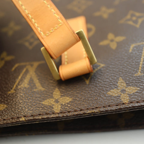 Pre-Owned #BP64180 Louis Vuitton Monogram Luco Tote Bag Canvas Brown M51155