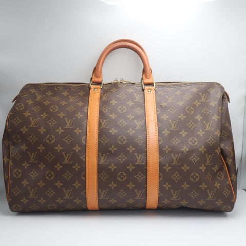 Pre-Owned #71805 Louis Vuitton Monogram Keepall 50 Travel Bag Brown M41426