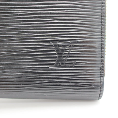 Pre-owned #71210  LouisVuitton Epi zippy wallet  black Final sale