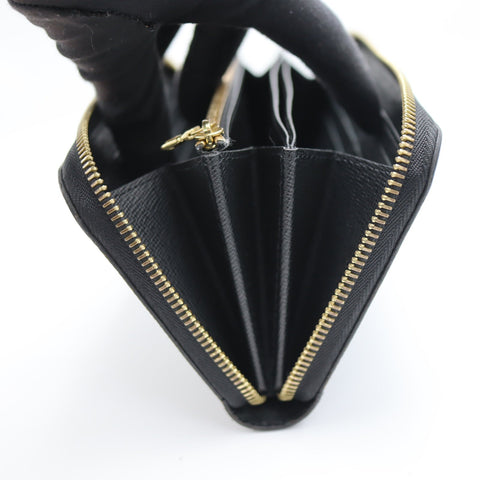 Pre-owned #71210  LouisVuitton Epi zippy wallet  black Final sale