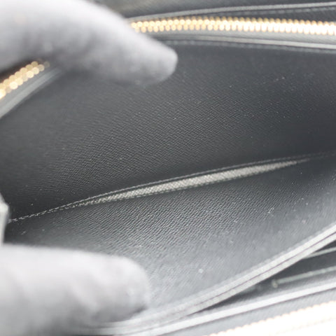Pre-owned #71210  LouisVuitton Epi zippy wallet  black Final sale