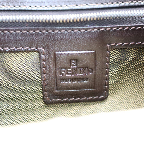 Pre-Owned #71218 FENDI One Shoulder Bag Zucca Pattern Canvas Brown 26569