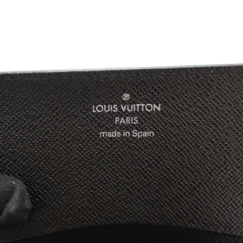 Pre-Owned #71248 Louis Vuitton Taiga Anvelop Cult De Vuitto Card Case Ardoise Leather M30922