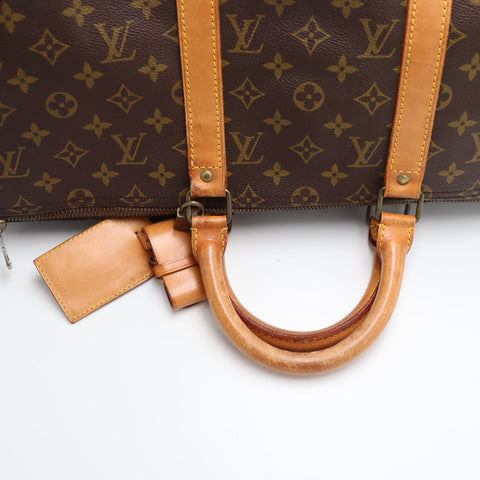 Pre-Owned #1935 Louis Vuitton Monogram Keepall 50 Travel Bag Brown M41416