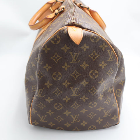 Pre-Owned #1935 Louis Vuitton Monogram Keepall 50 Travel Bag Brown M41416