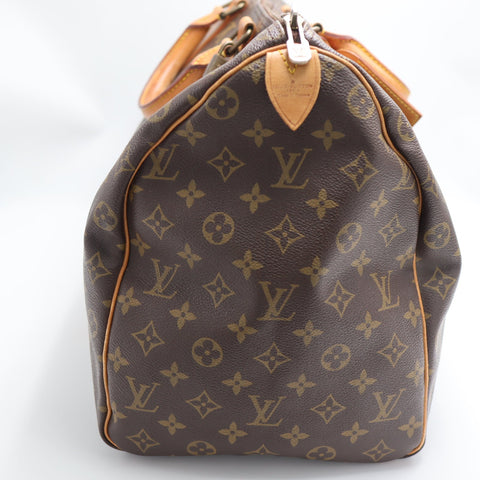 Pre-Owned #1935 Louis Vuitton Monogram Keepall 50 Travel Bag Brown M41416