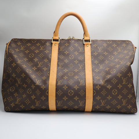 Pre-Owned #71253 Louis Vuitton Monogram Keepall Bandouliere 50 Travel Bag Boston Bag M41426