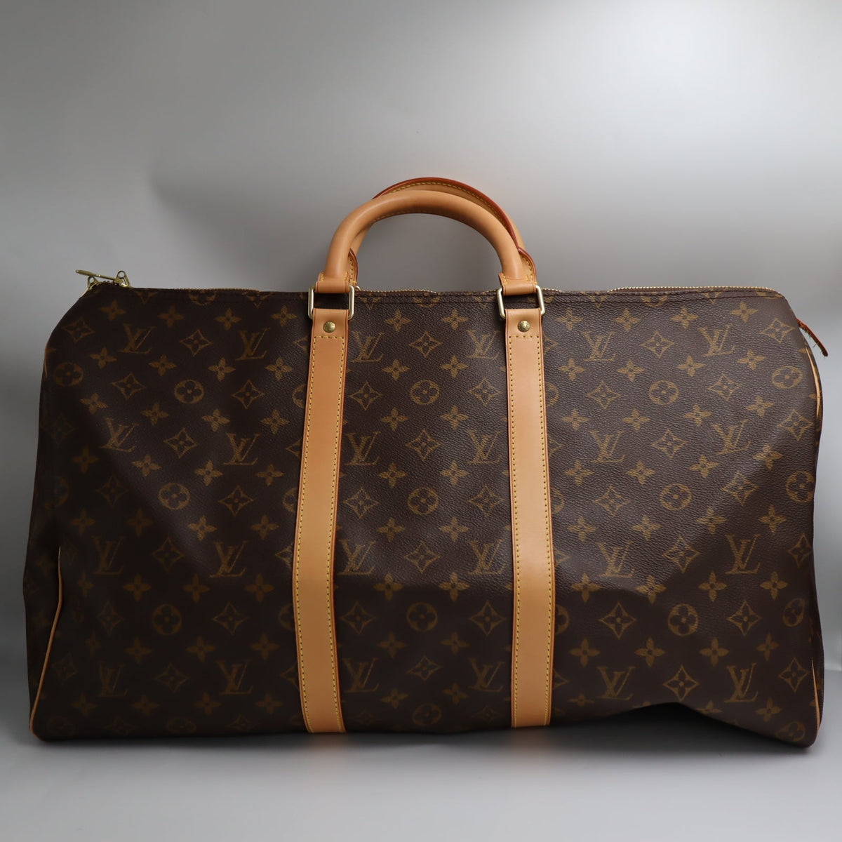 Pre-Owned #72383 Louis Vuitton Monogram Keepall 50 Travel Bag Brown M41426