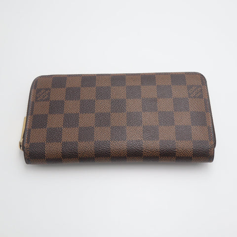 Pre-Owned #71359 Louis Vuitton Damier Zippy Wallet Round Zip Long Wallet N60015